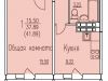 Схема квартиры в проекте "Респект"- #1697189624
