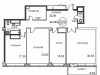 Схема квартиры в проекте "Royal House on Yauza (Рояль Хаус на Яузе)"- #494239307