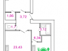Схема квартиры в проекте "Талдомская жемчужина"- #1554861517