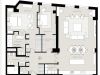 Схема квартиры в проекте "Turandot Residences (Турандот Резиденс)"- #1380463445