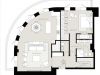 Схема квартиры в проекте "Turandot Residences (Турандот Резиденс)"- #669757189