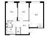 Схема квартиры в проекте "ул. Маршала Захарова, вл. 7"- #2140399518