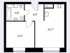 Схема квартиры в проекте "Вавилова 4"- #1724174645