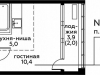 Схема квартиры в проекте "Вереск"- #1312368007