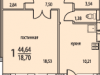 Схема квартиры в проекте "Восточный берег"- #1808304043