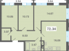 Схема квартиры в проекте "Южная долина"- #747104970