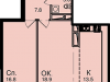 Схема квартиры в проекте "Звезда Томилино"- #1202683559