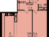 Схема квартиры в проекте "Звезда Томилино"- #1673342014